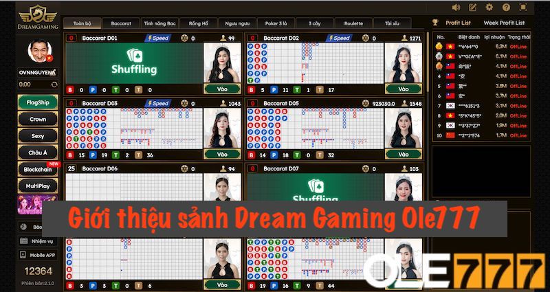 Giới thiệu Dream Gaming Ole777